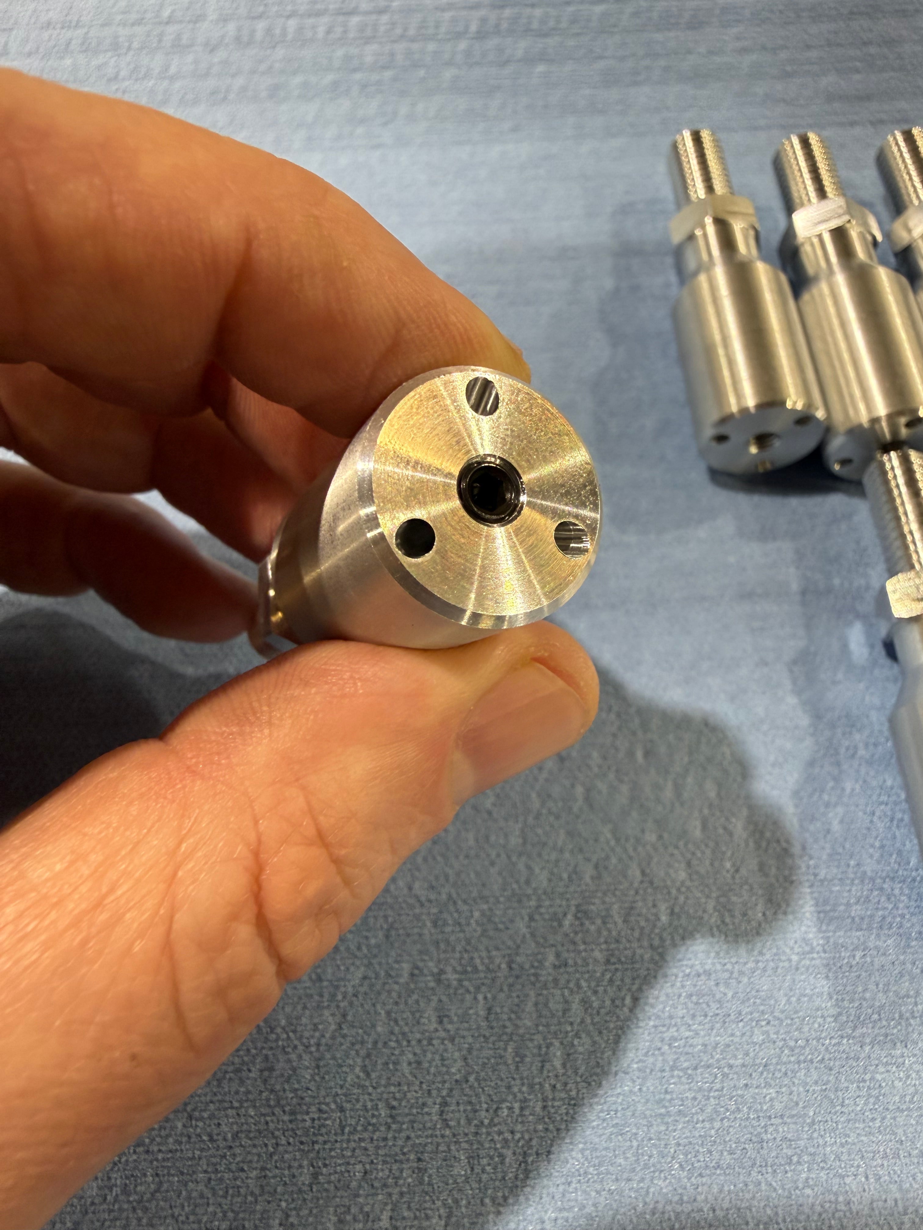 Sub-Spindle Ejector Pin - Thru-Coolant Design - ø3/4" body - M10 x 1.5 thread