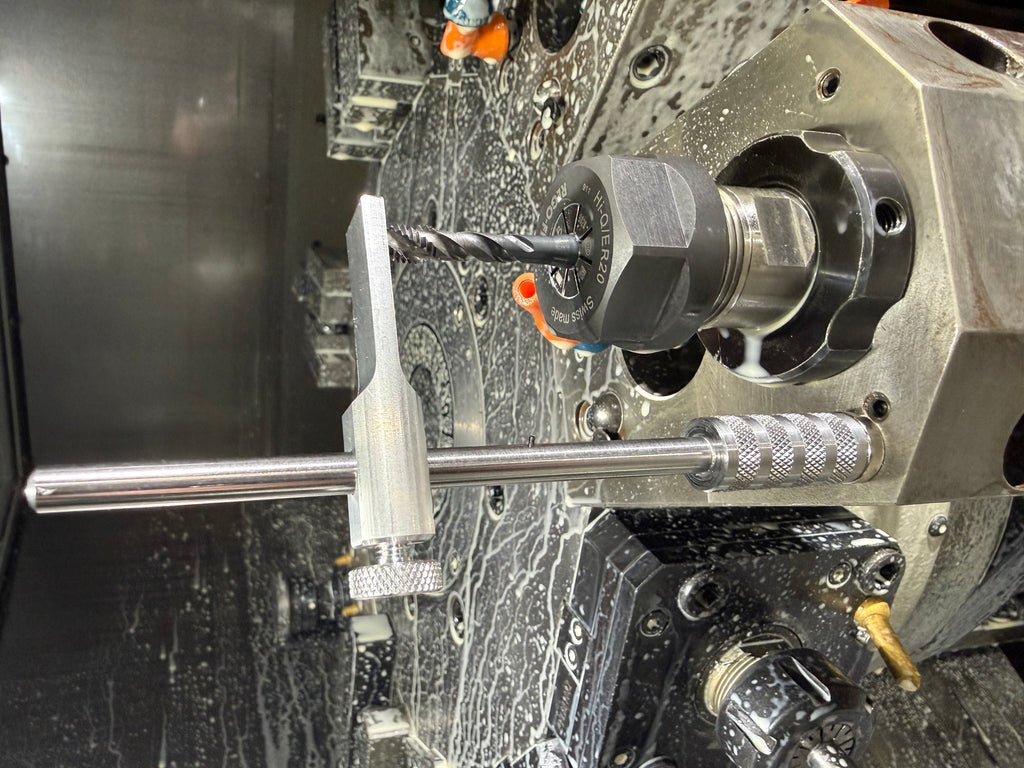 Long adjustable tool height setter - ø1/2" stem