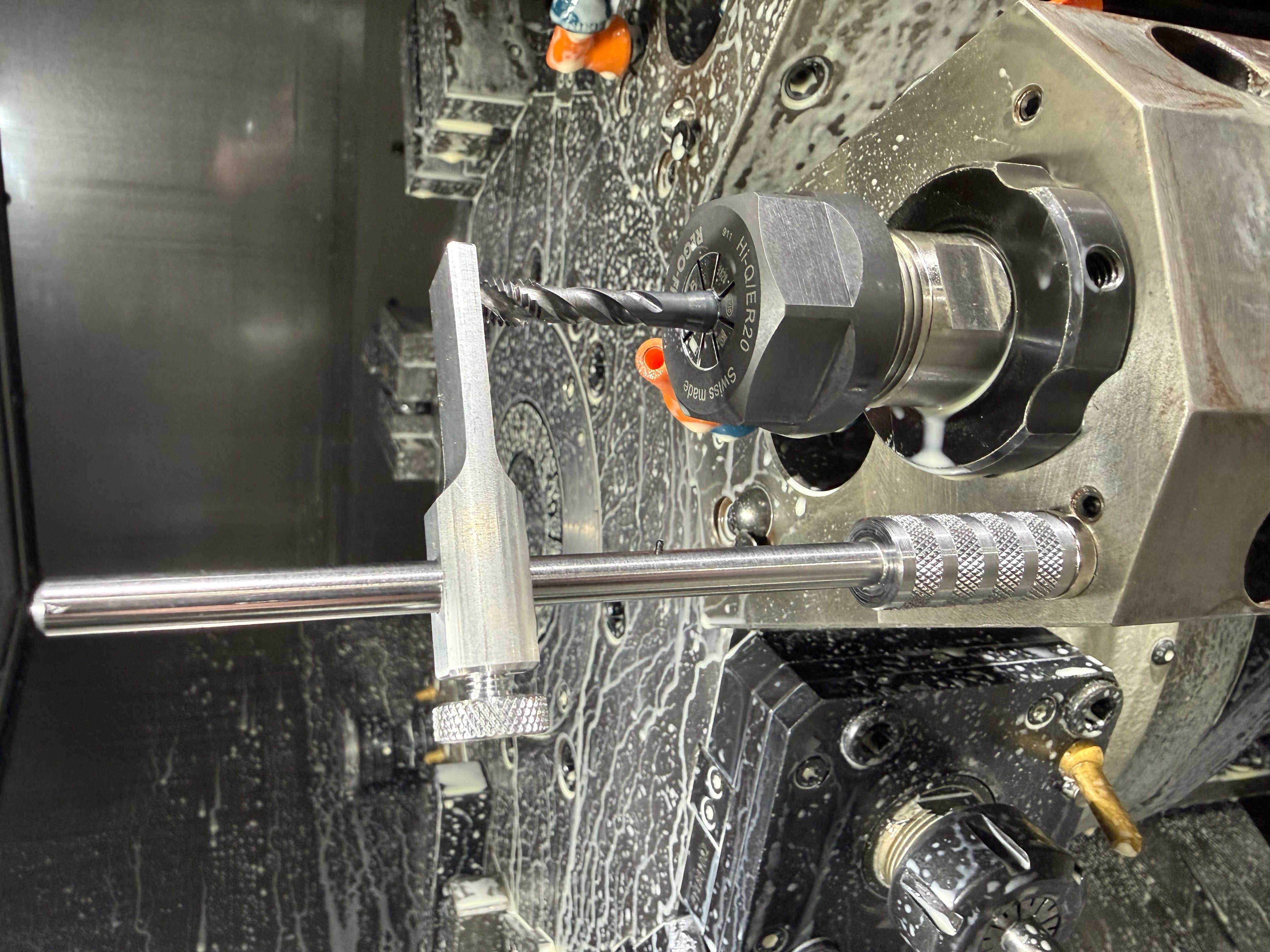 Long adjustable tool height setter - ø1/2" stem