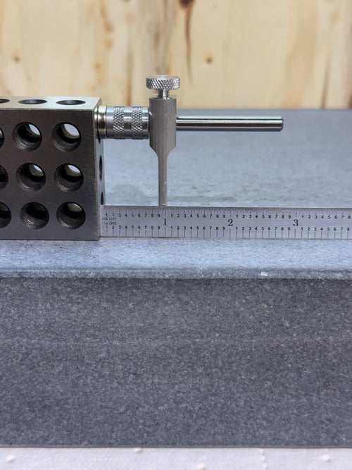 Short adjustable tool height setter - ø1/2" stem