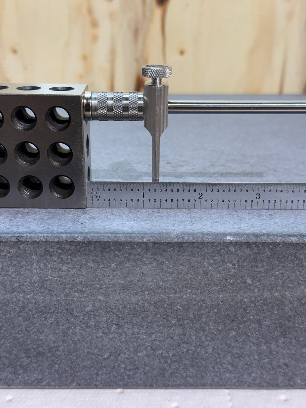 Medium adjustable tool height setter - ø1/2" stem