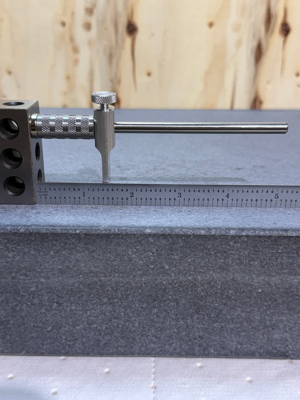 Long adjustable tool height setter - ø1/2" stem