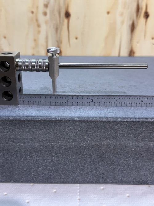 Long adjustable tool height setter - ø1/2" stem