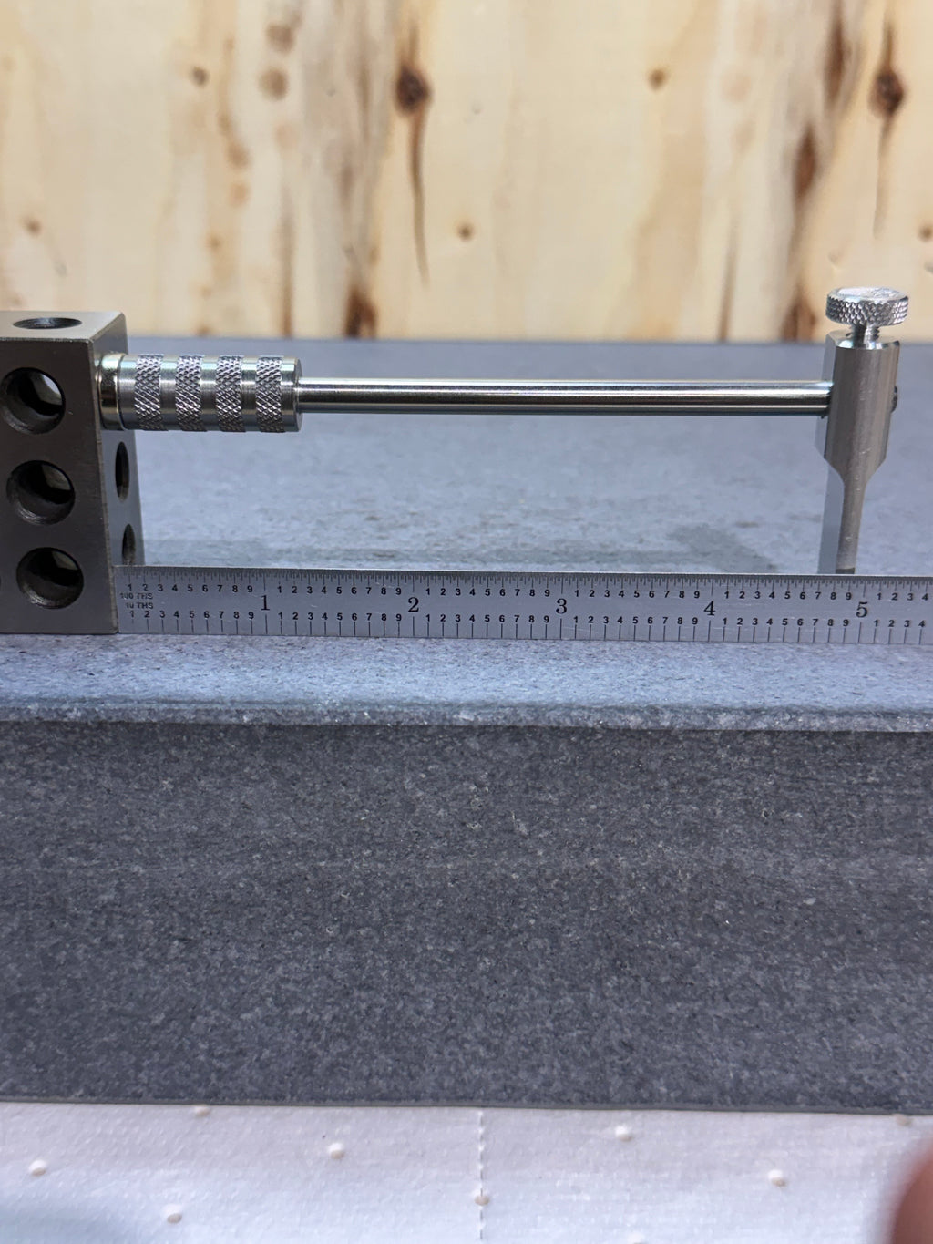 Long adjustable tool height setter - ø1/2" stem