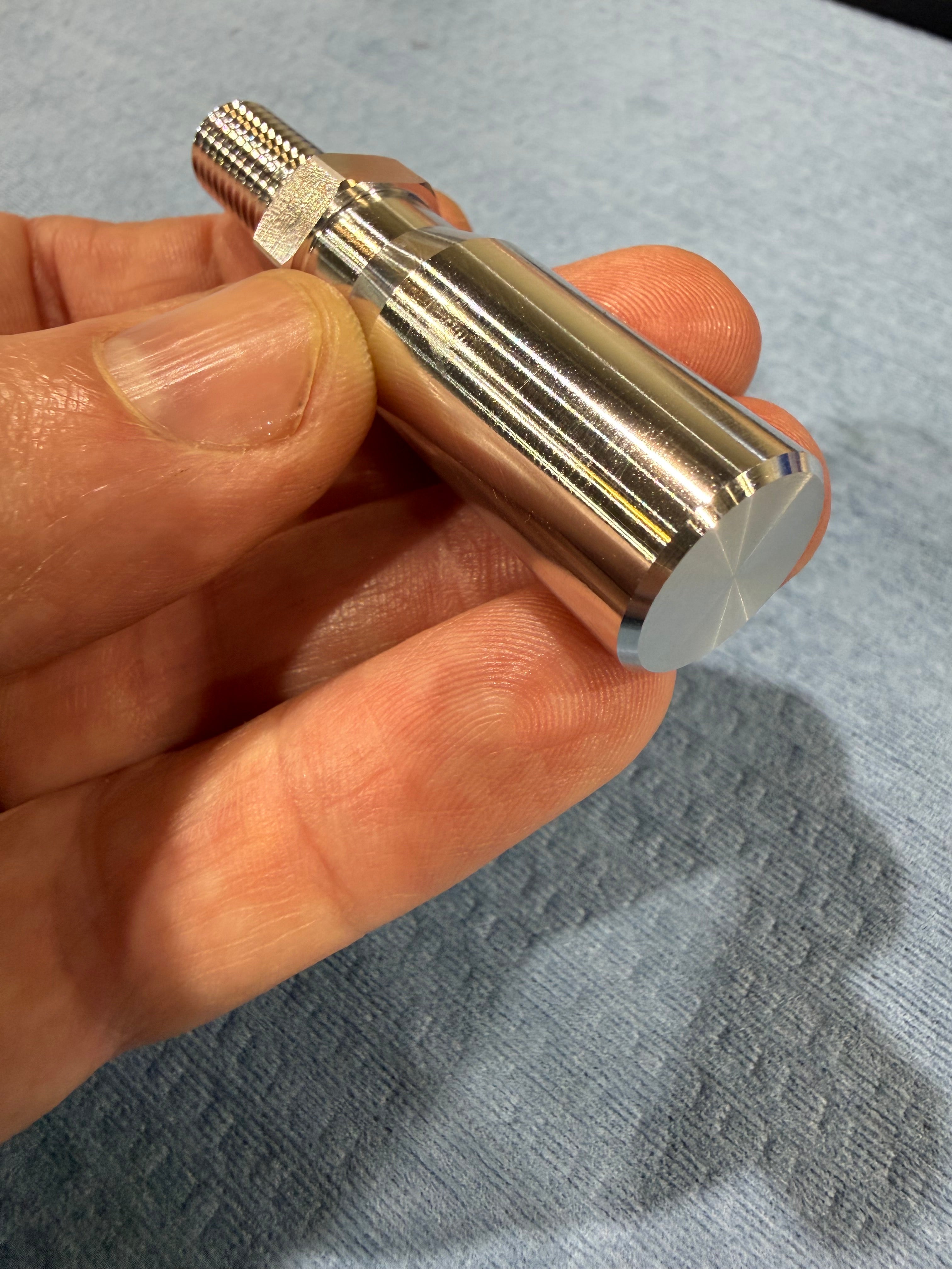 Sub-Spindle Ejector Pin – Solid Design - ø5/8" body - M10 x 1.5 thread