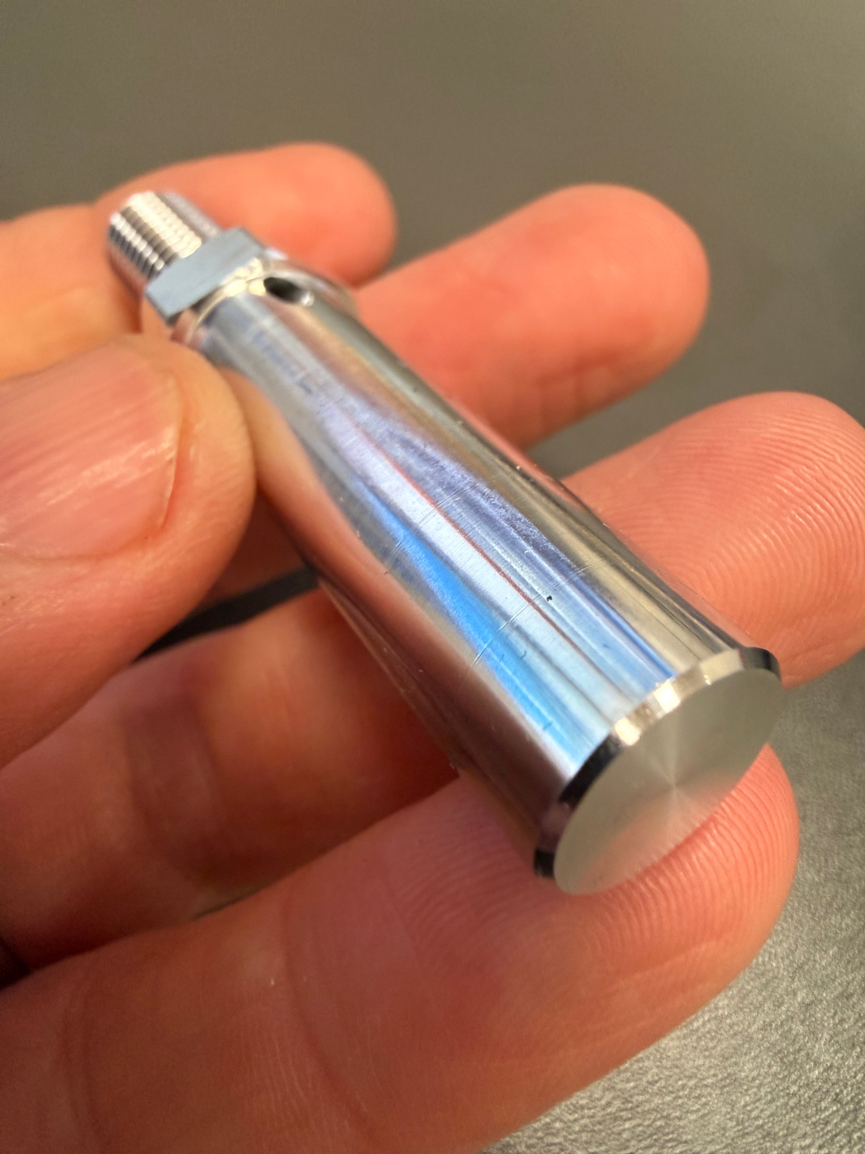 Sub-Spindle Ejector Pin - Thru-Coolant Design - ø1/2" body - M10 x 1.5 thread