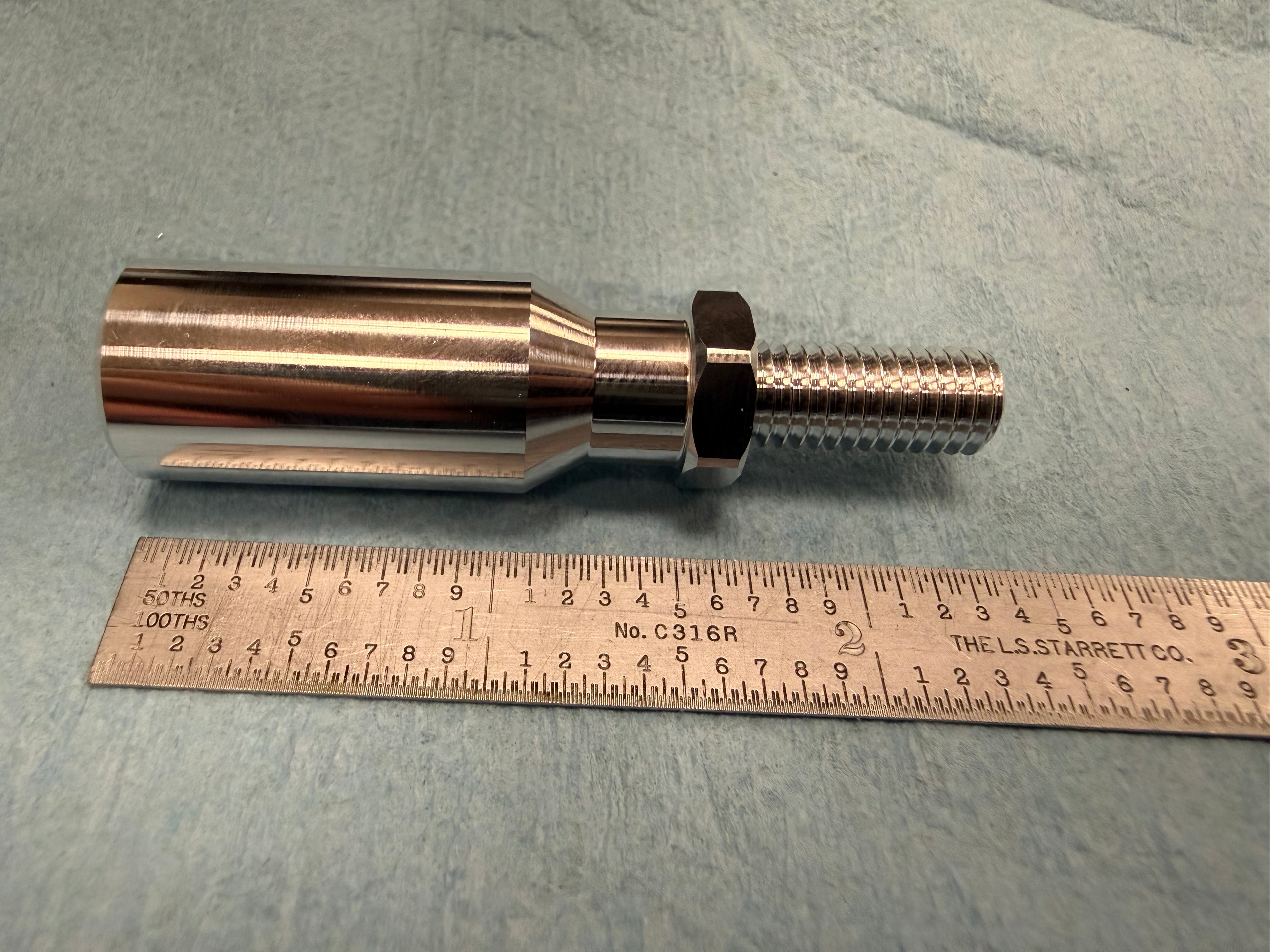 Sub-Spindle Ejector Pin – Solid Design - ø5/8" body - M8 x 1.25 thread