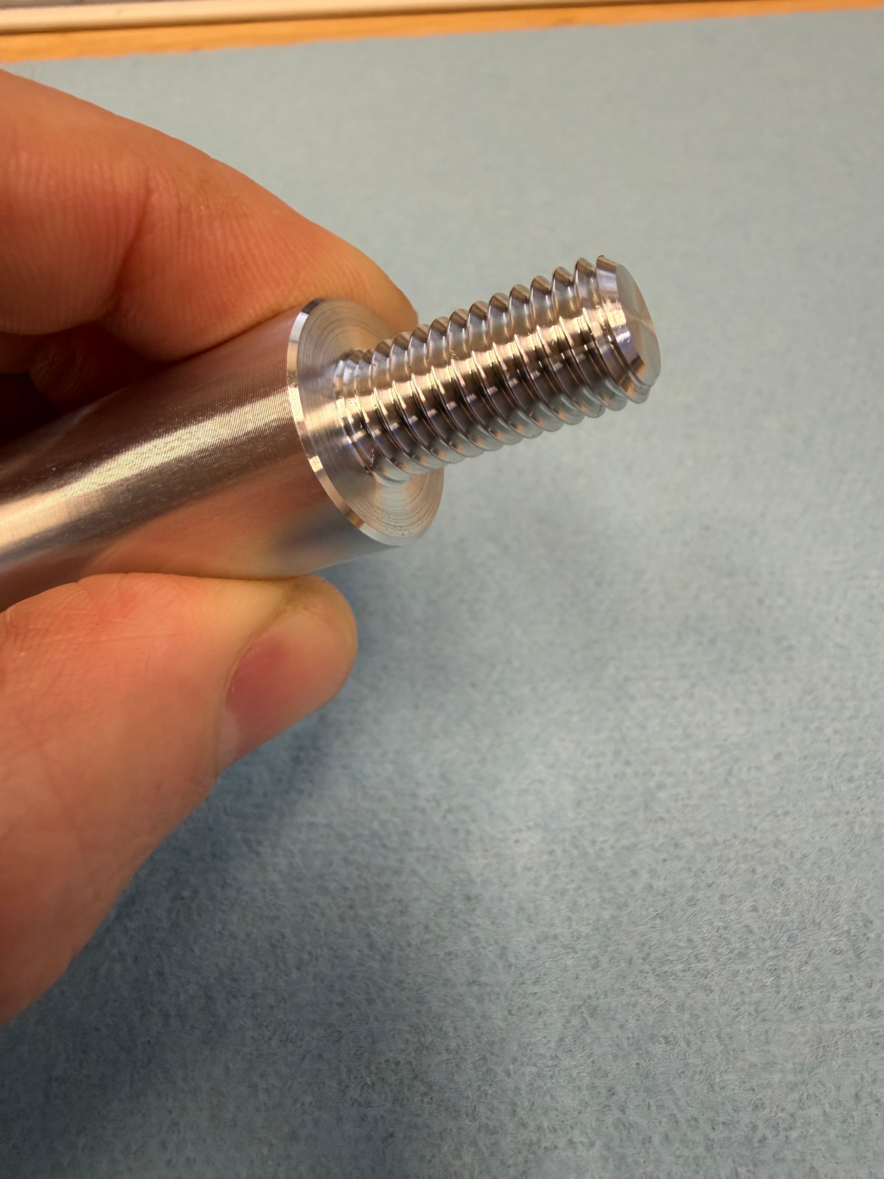 Sub-Spindle Ejector Pin – Solid Design - ø1-1/2" body - M10 x 1.5 thread