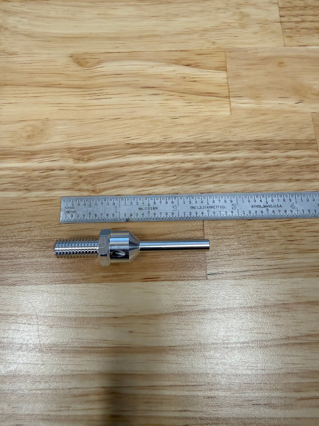 Sub-Spindle Ejector Pin - Thru-Coolant Design - ø3/16" body - M8 x 1.25 thread