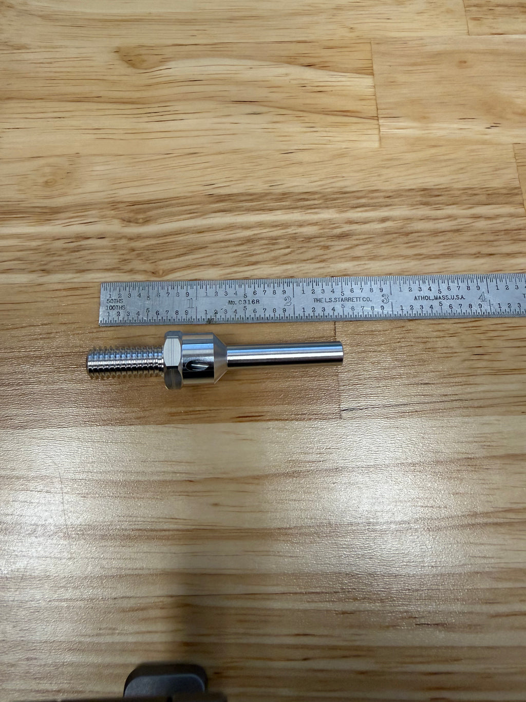 Sub-Spindle Ejector Pin - Thru-Coolant Design - ø1/4" body - M8 x 1.25 thread