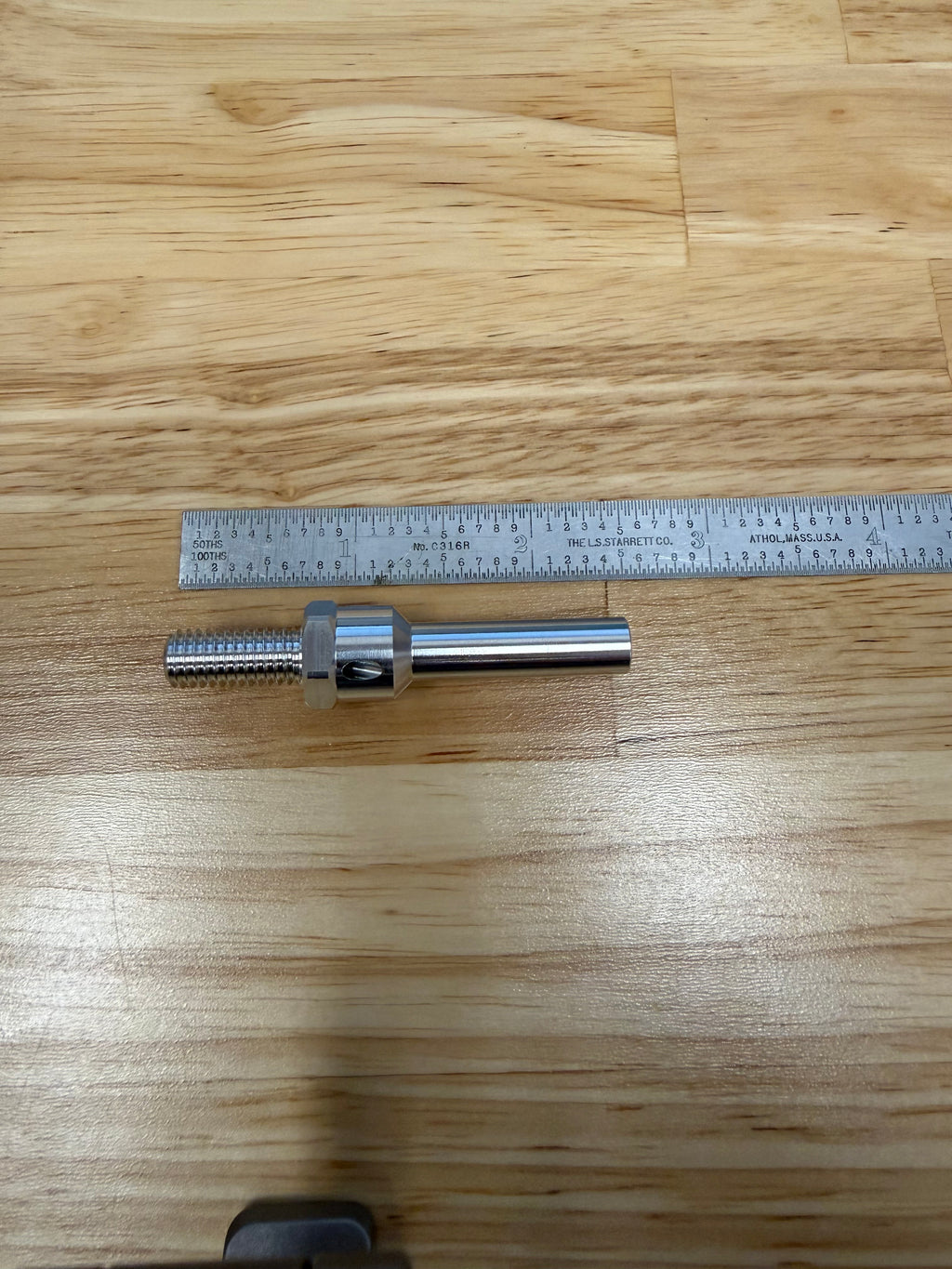 Sub-Spindle Ejector Pin - Thru-Coolant Design - ø5/16" body - M8 x 1.25 thread