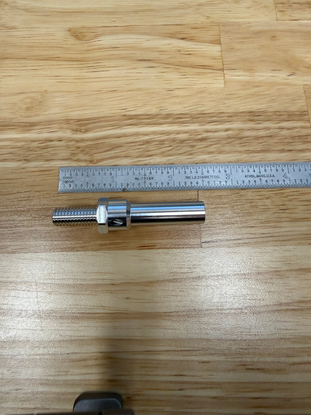 Sub-Spindle Ejector Pin - Thru-Coolant Design - ø3/8" body - M8 x 1.25 thread