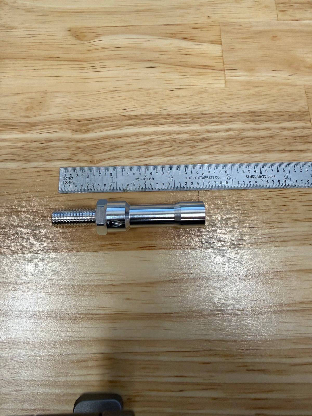 Sub-Spindle Ejector Pin - Thru-Coolant Design - ø7/16" body - M8 x 1.25 thread