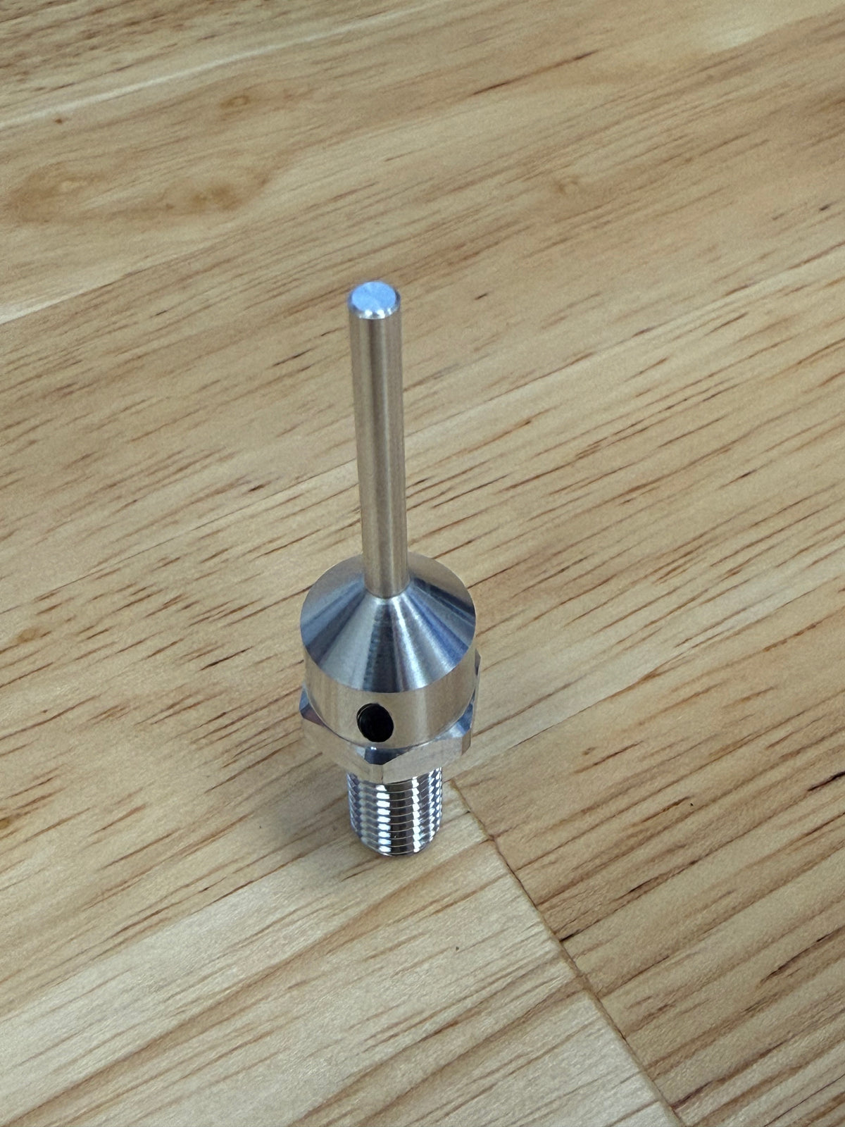 Sub-Spindle Ejector Pin - Thru-Coolant Design - ø1/8" body - M8 x 1.25 thread