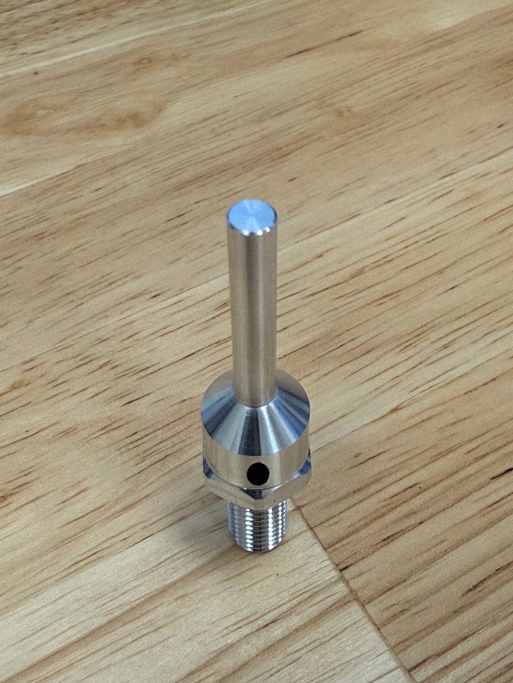 Sub-Spindle Ejector Pin - Thru-Coolant Design - ø3/16" body - M8 x 1.25 thread