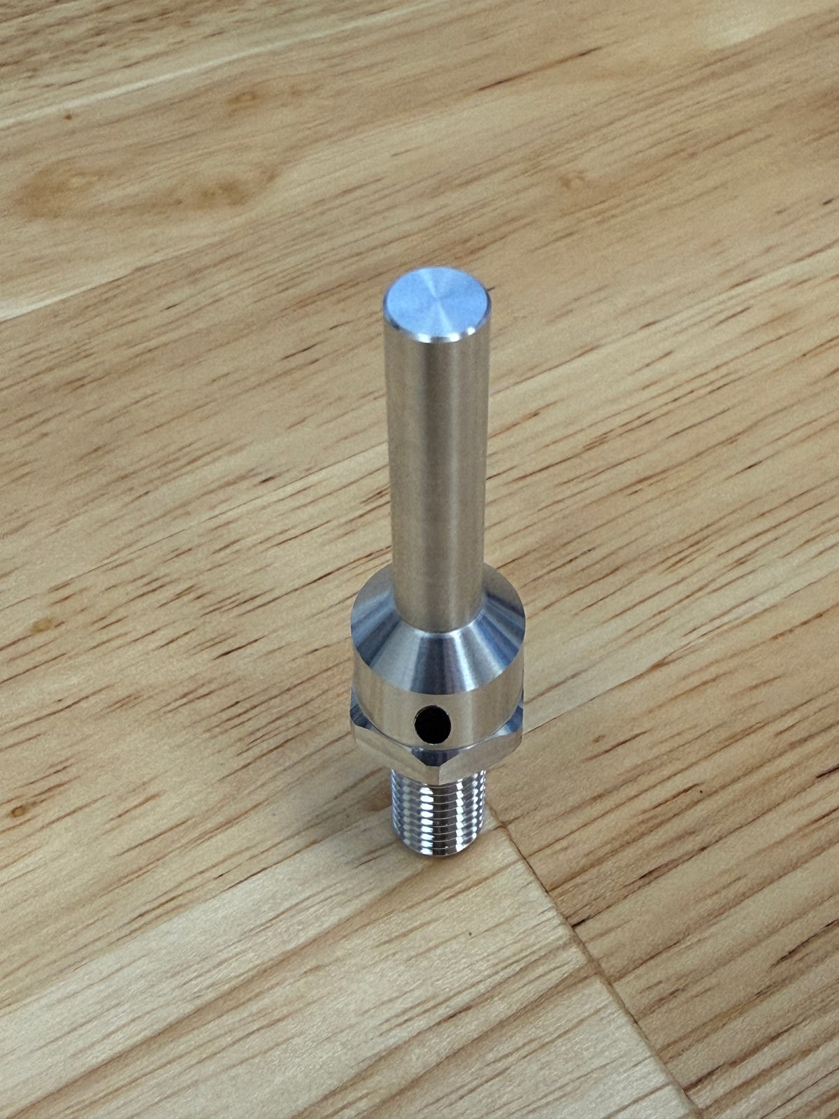 Sub-Spindle Ejector Pin - Thru-Coolant Design - ø1/4" body - M8 x 1.25 thread