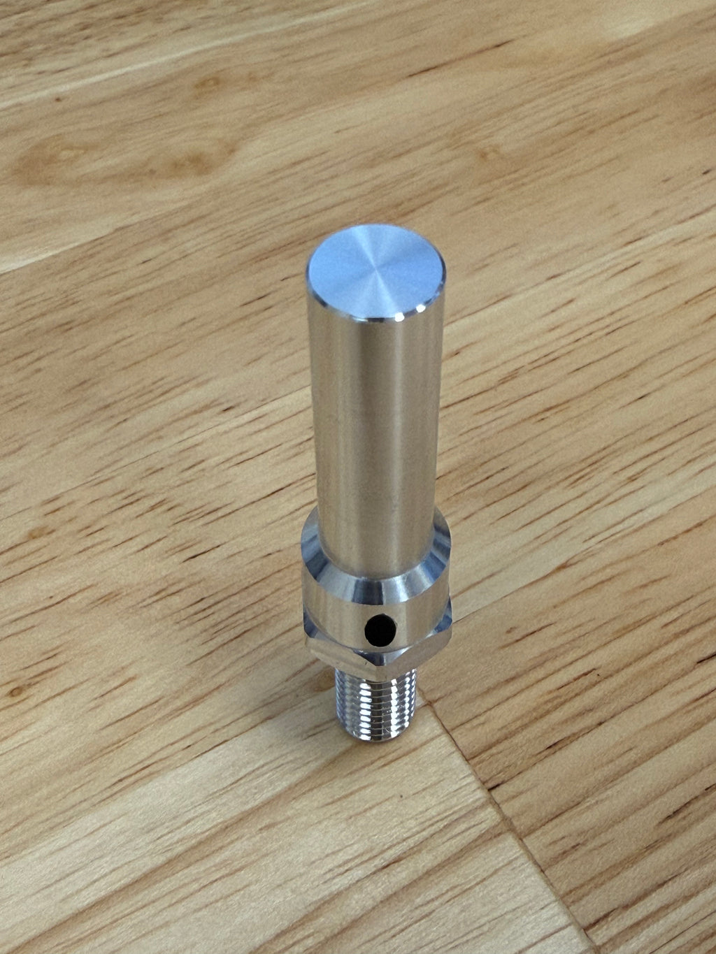 Sub-Spindle Ejector Pin - Thru-Coolant Design - ø3/8" body - M8 x 1.25 thread
