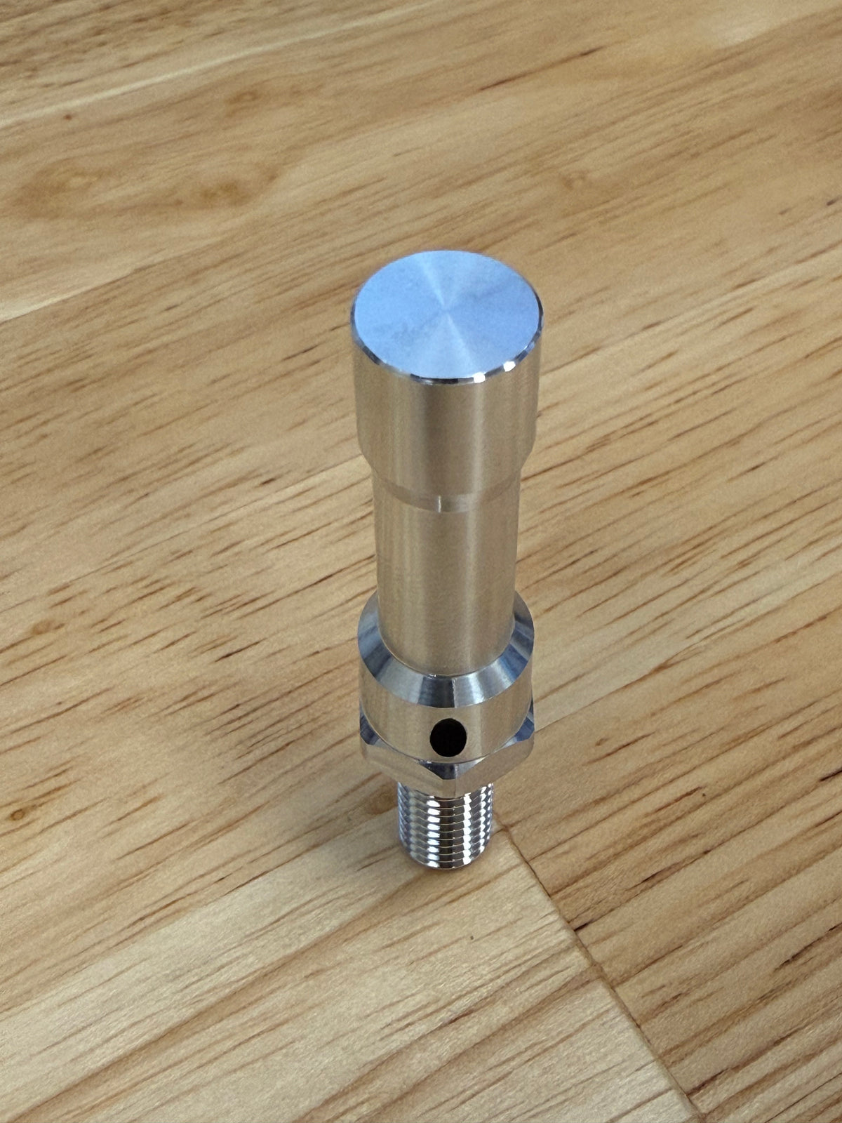 Sub-Spindle Ejector Pin - Thru-Coolant Design - ø7/16" body - M8 x 1.25 thread