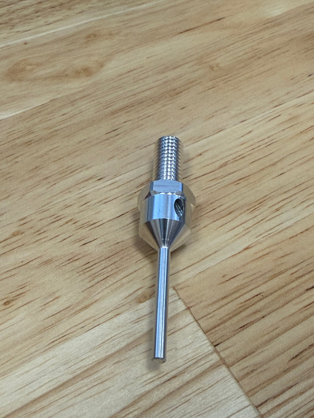 Sub-Spindle Ejector Pin - Thru-Coolant Design - ø1/8" body - M8 x 1.25 thread