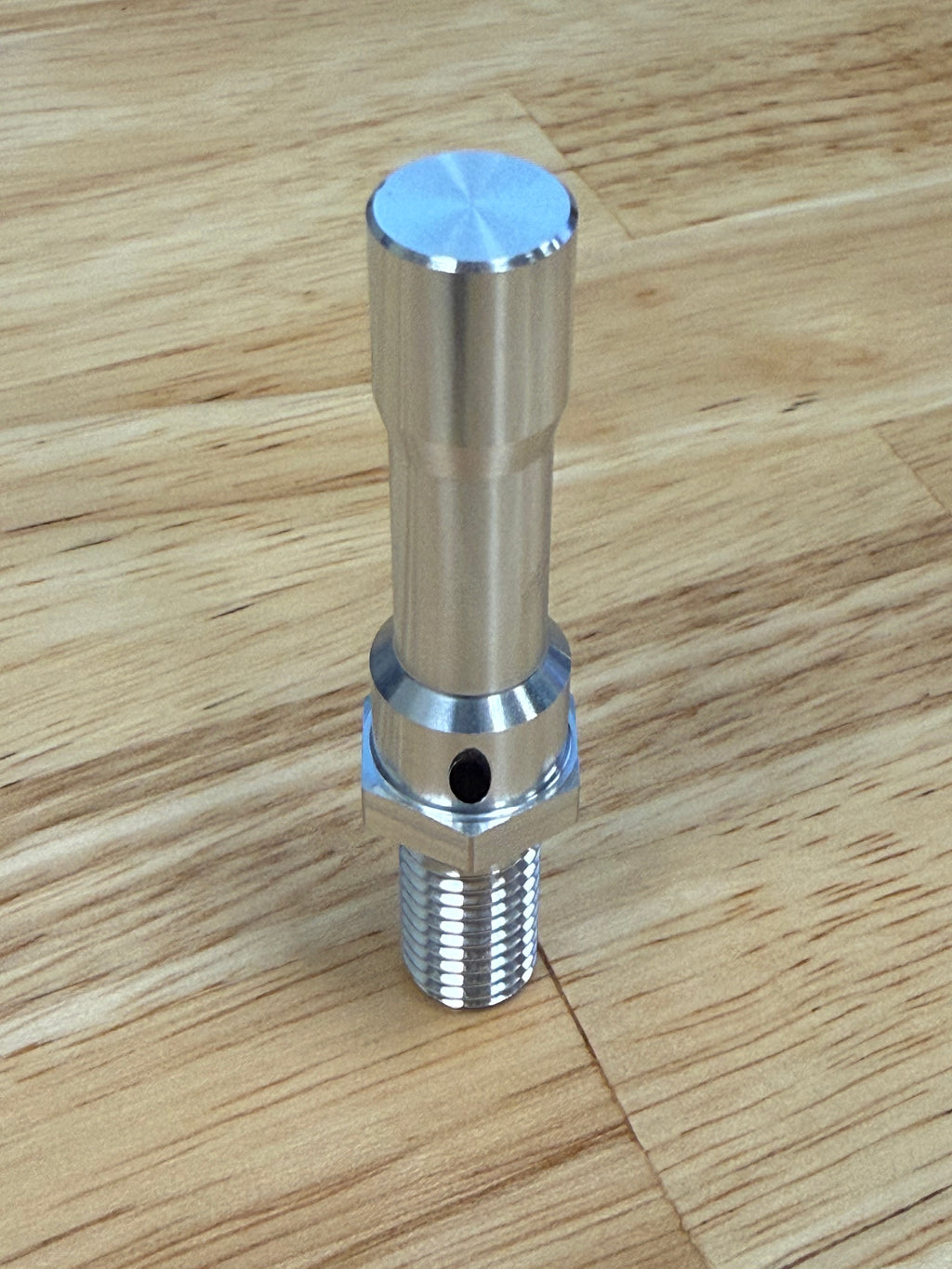 Sub-Spindle Ejector Pin - Thru-Coolant Design - ø7/16" body - M10 x 1.5 thread