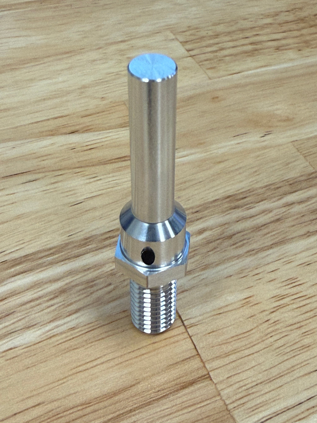 Sub-Spindle Ejector Pin - Thru-Coolant Design - ø5/16" body - M10 x 1.5 thread