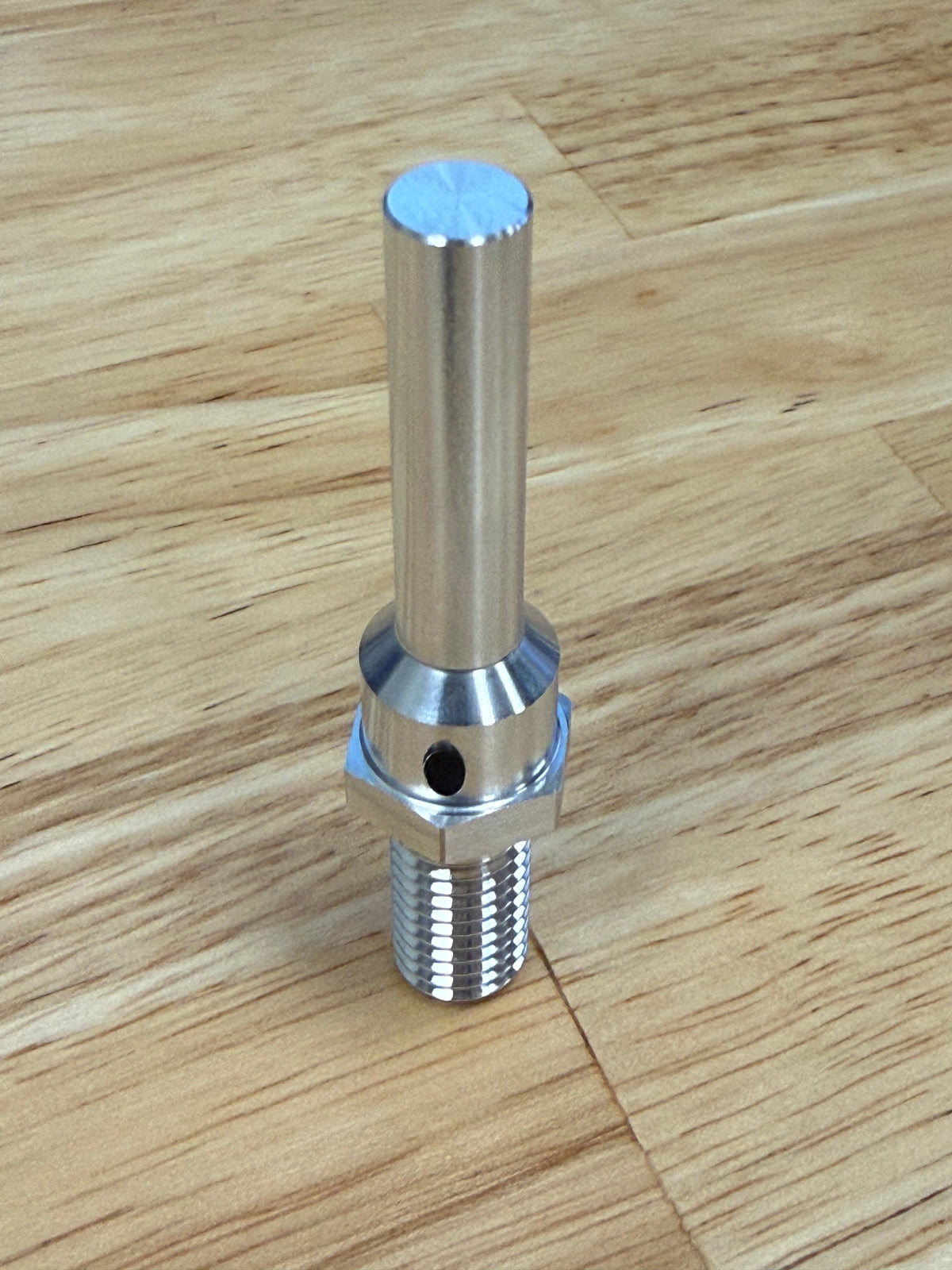 Sub-Spindle Ejector Pin - Thru-Coolant Design - ø5/16" body - M10 x 1.5 thread