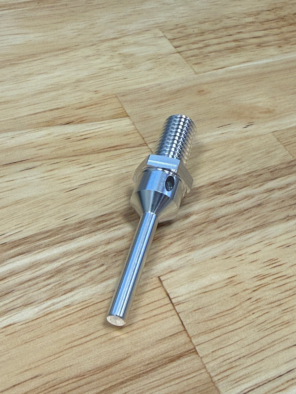 Sub-Spindle Ejector Pin - Thru-Coolant Design - ø3/16" body - M10 x 1.5 thread